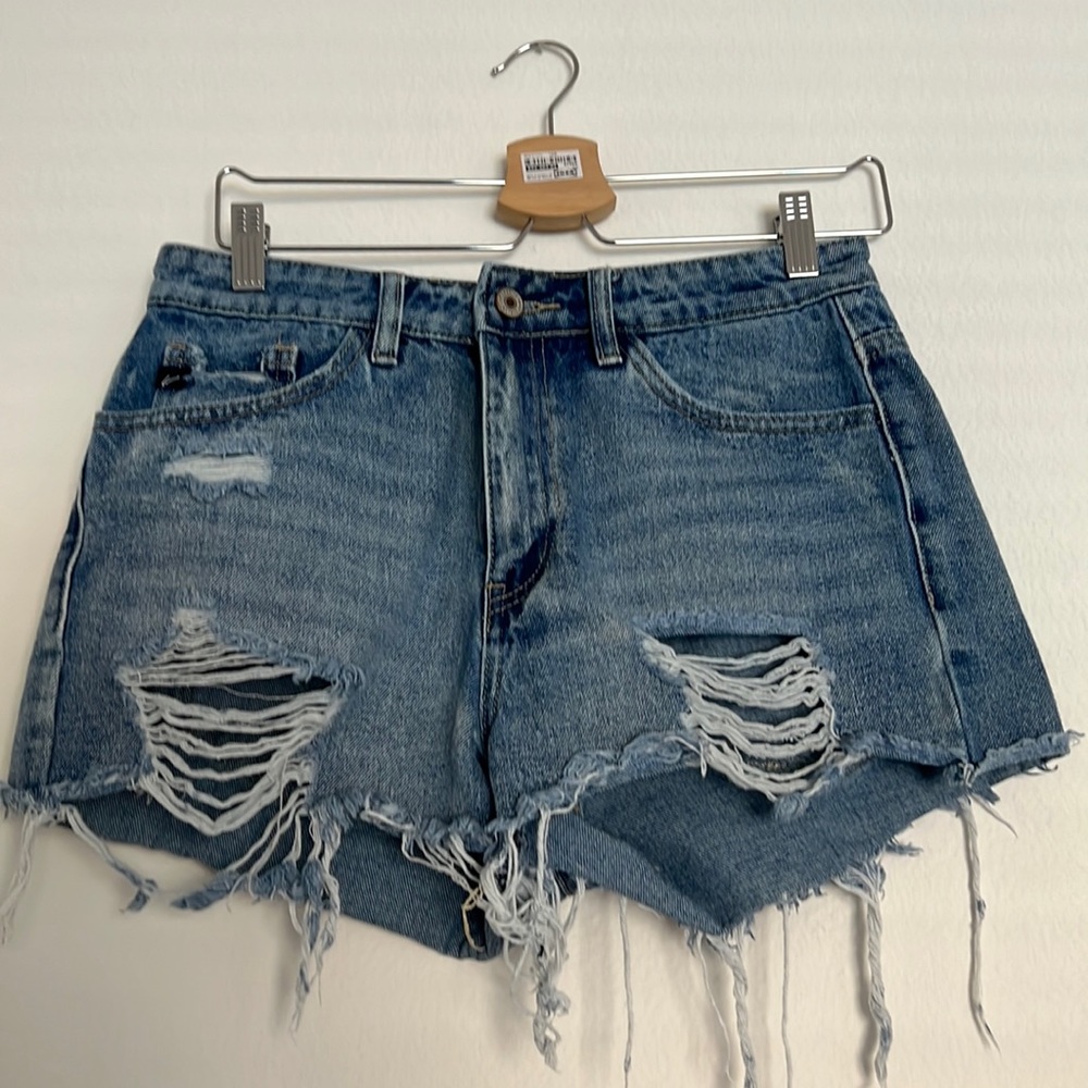 Distressed Jean Shorts